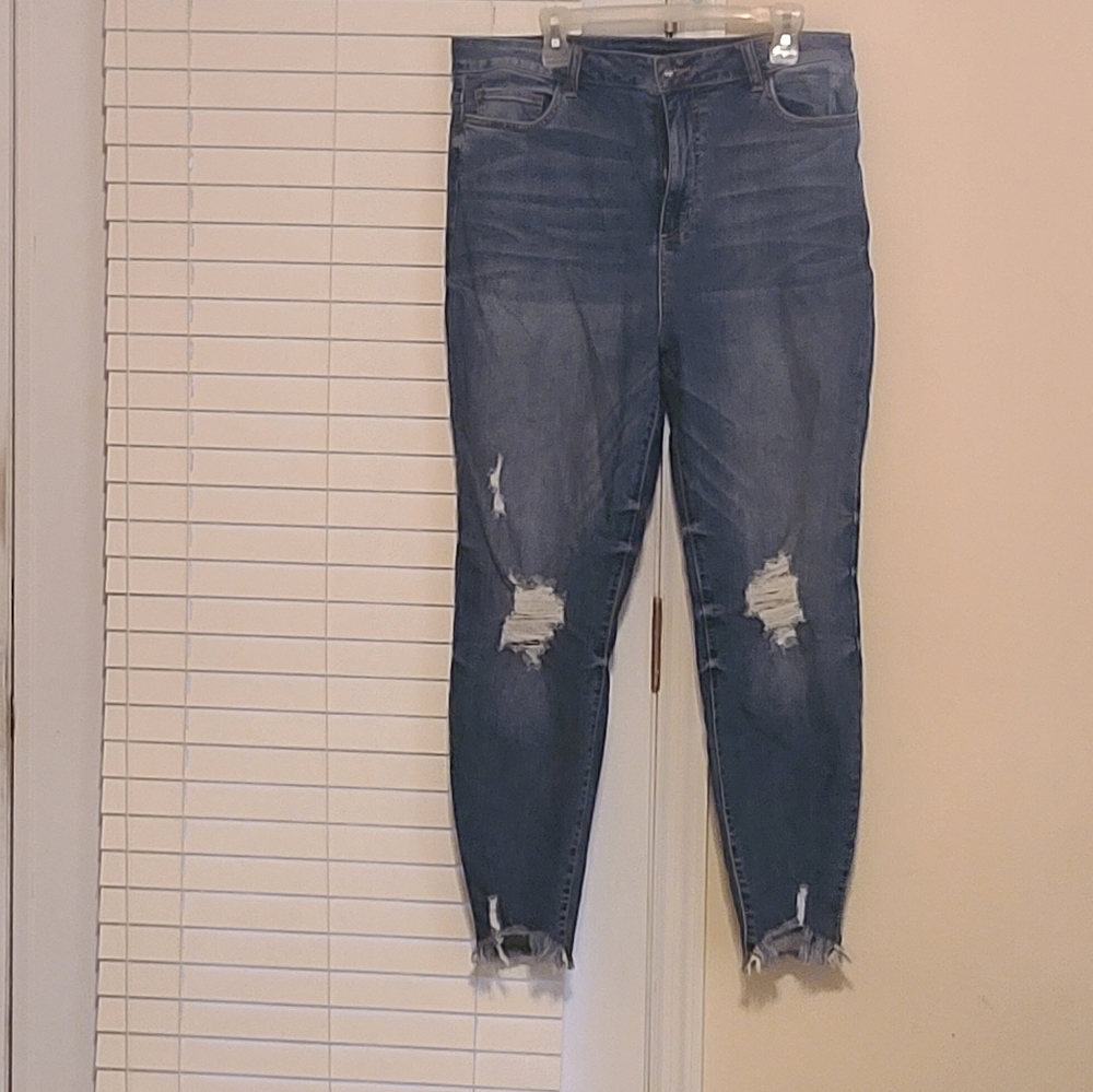 distressed jeans